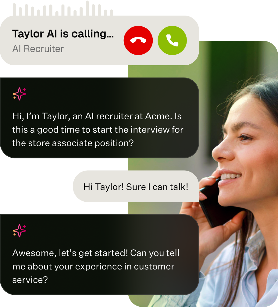 Woman talking on phone